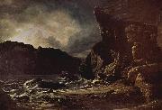 Francis Danby Liensfiord [possibly Lifjord, a part of Sognefjord France oil painting artist